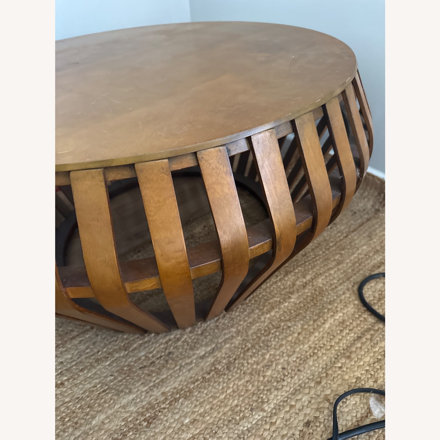 West Elm Bentwood Dark Brown Coffee Table - image-4