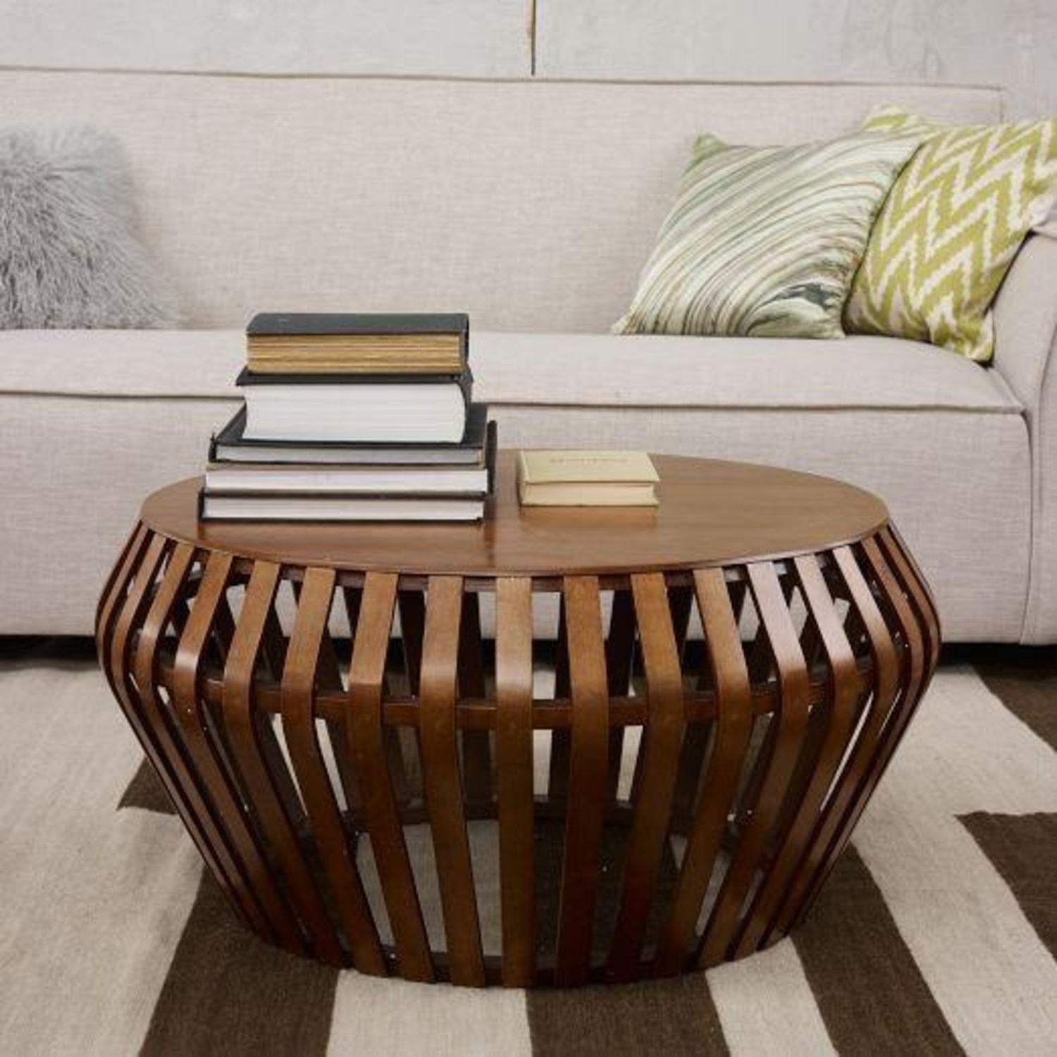West Elm Bentwood Dark Brown Coffee Table - image-5