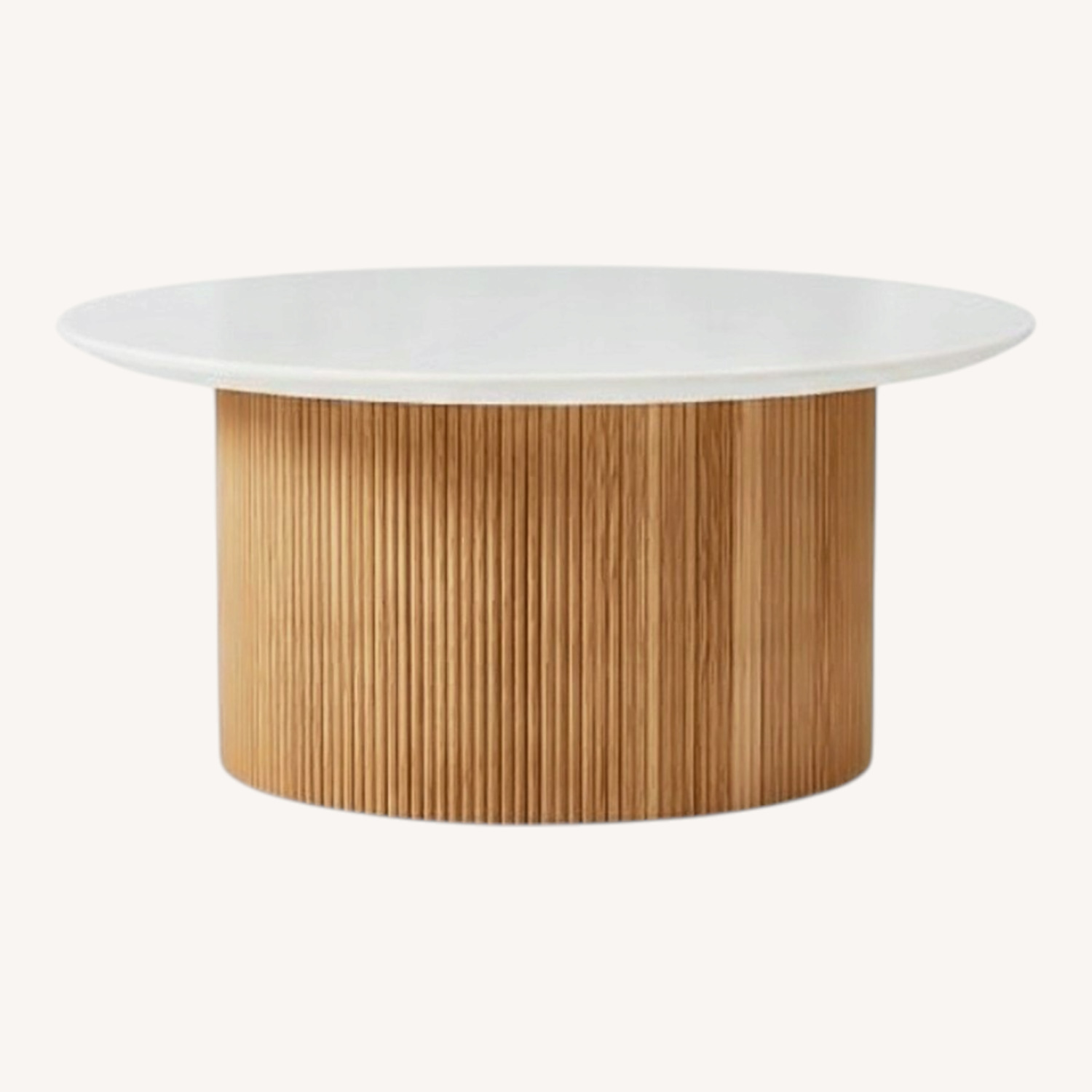 West Elm Marble Round Coffee Table - image-4