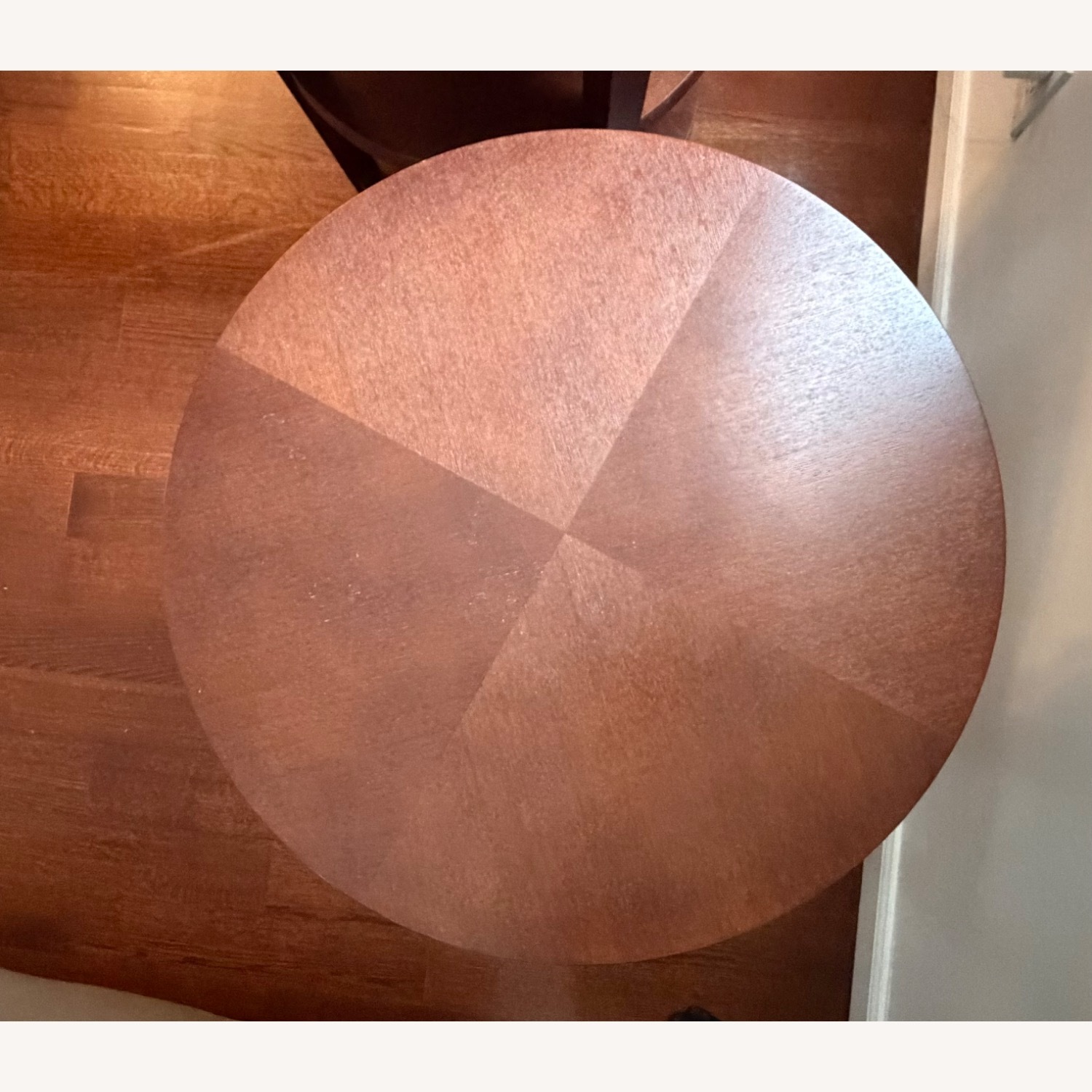 Dark Brown Fabric Side Tables - image-2