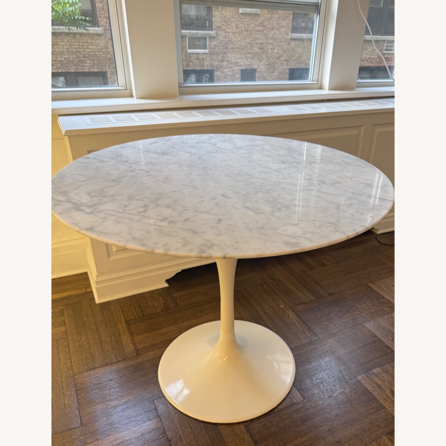 Rove Concepts Tulip White Marble Dining Table - image-2