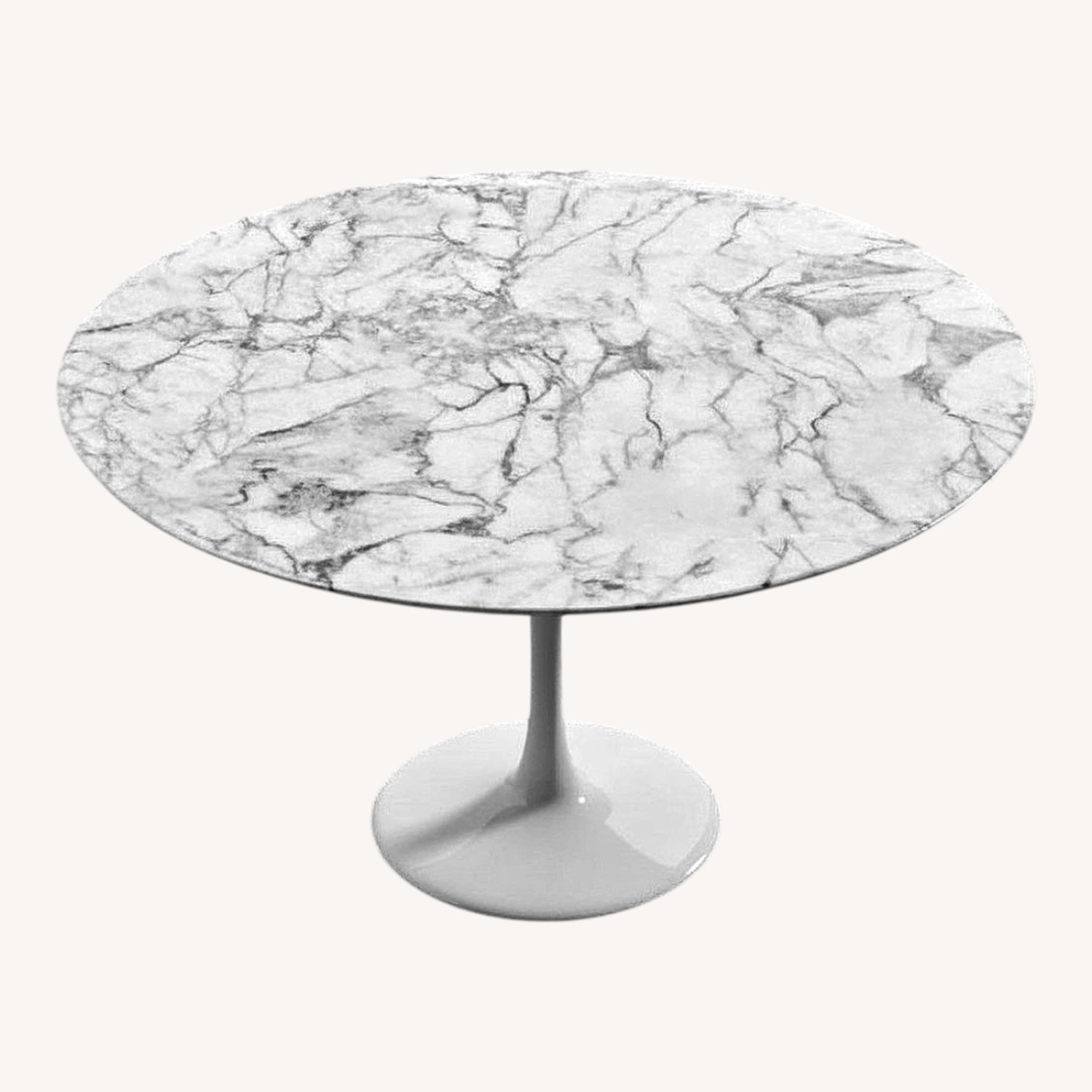 Rove Concepts Tulip White Marble Dining Table - image-0