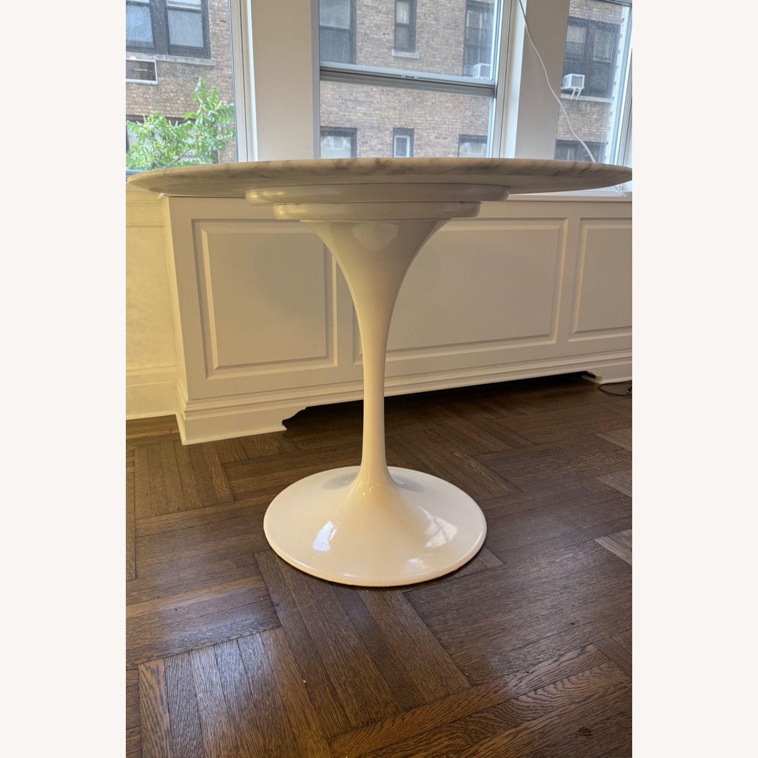Rove Concepts Tulip White Marble Dining Table - image-4