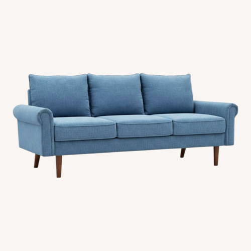 Used Wayfair Blue Fabric 3+ Seater Sofa for sale on AptDeco