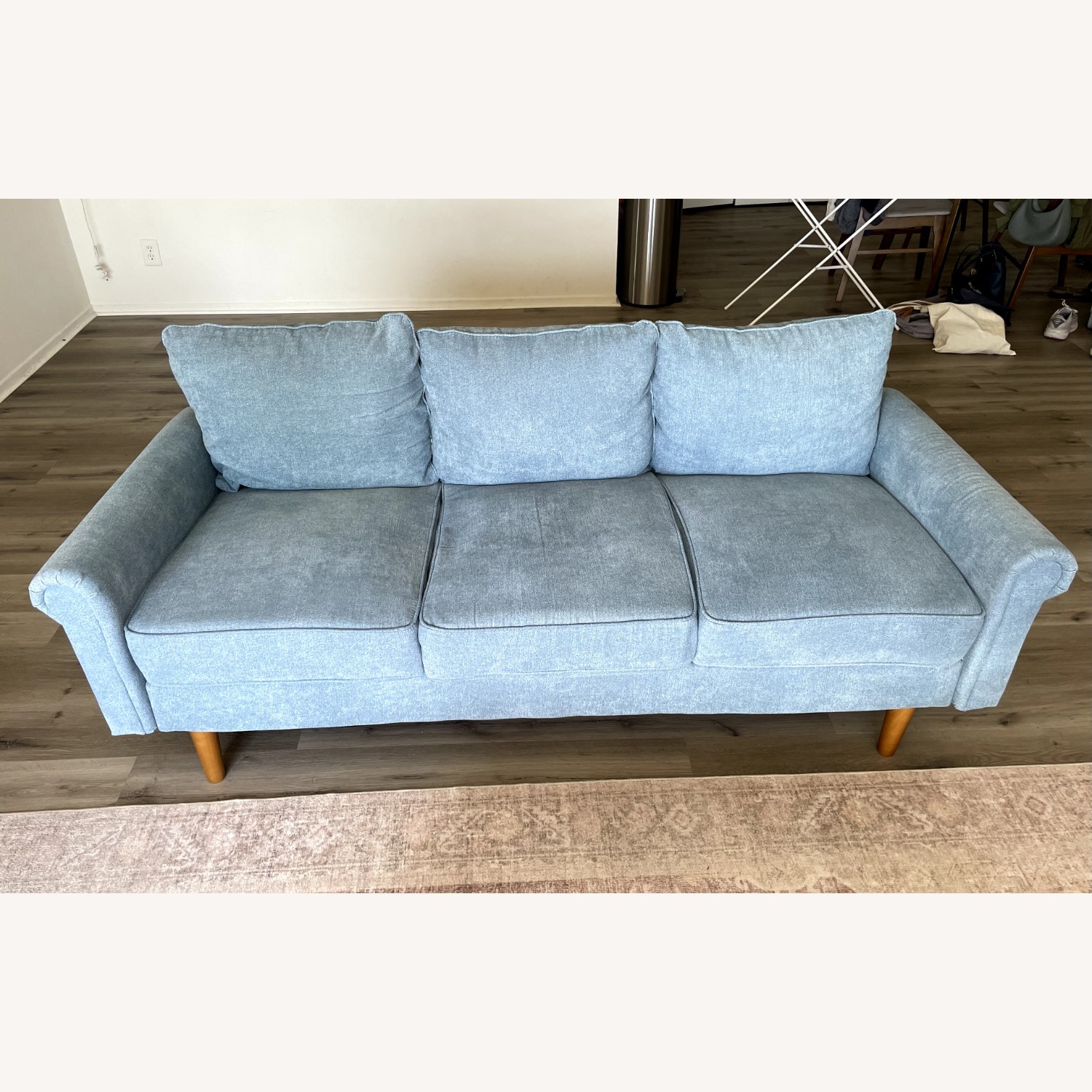 Wayfair Blue Fabric 3+ Seater Sofa - image-3
