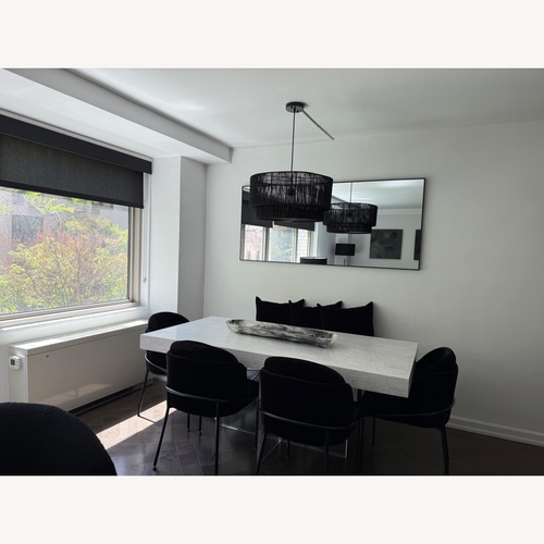 Used ModShop White Wood Dining Table for sale on AptDeco