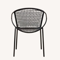CB2 Black Resin Patio Furniture