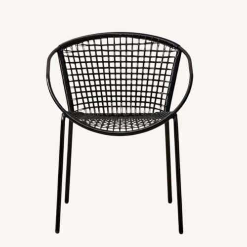 Used CB2 Black Resin Patio Furniture for sale on AptDeco