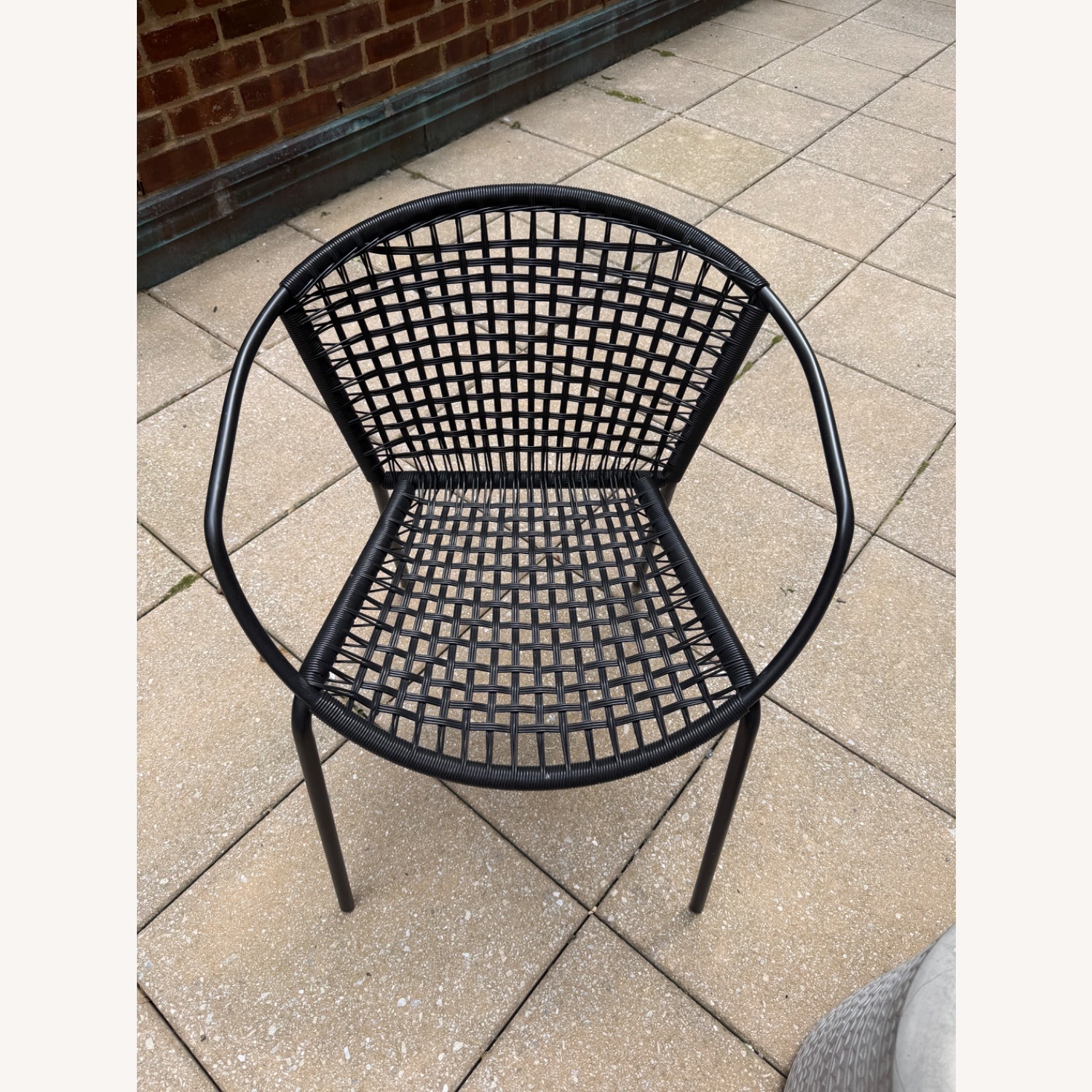 CB2 Black Resin Patio Furniture - image-1