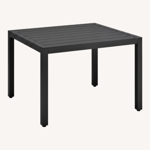 Used Restoration Hardware Aegean Dark Gray Metal Dining Table for sale on AptDeco