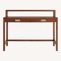 Crate & Barrel Aspect Walnut Modular Desk with Hutch