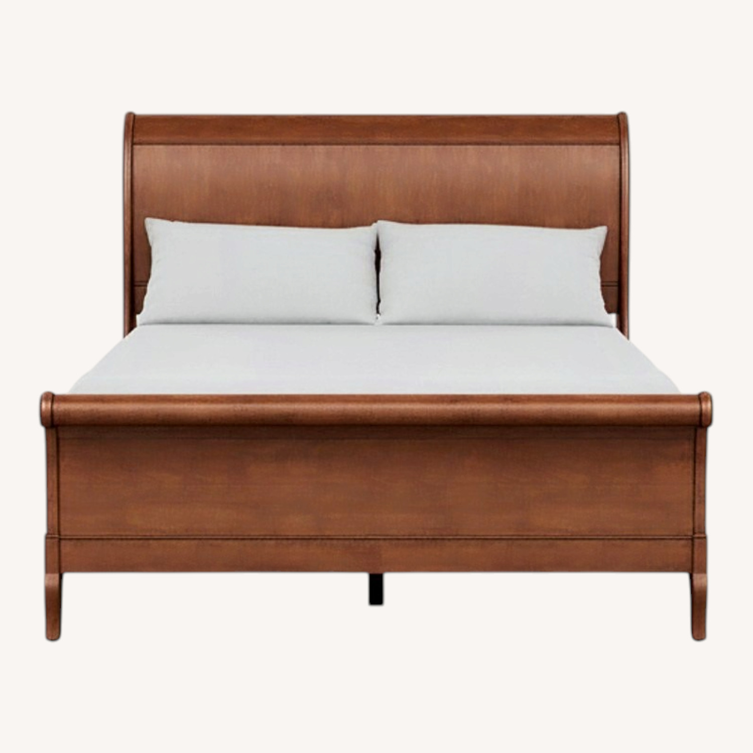 Ethan Allen Chloé Medium Brown Wood Queen Bed - image-0