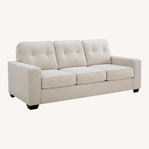 Used Ashley Furniture Storrow Natural Fabric Sleeper Sofa for sale on AptDeco