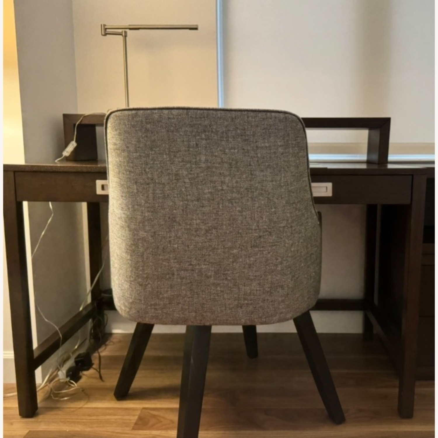 Crate & Barrel Harvey Black Swivel Armchair  - image-3