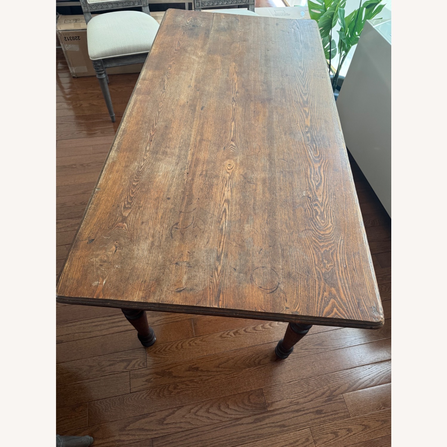Antique Farm Dining Table - image-10