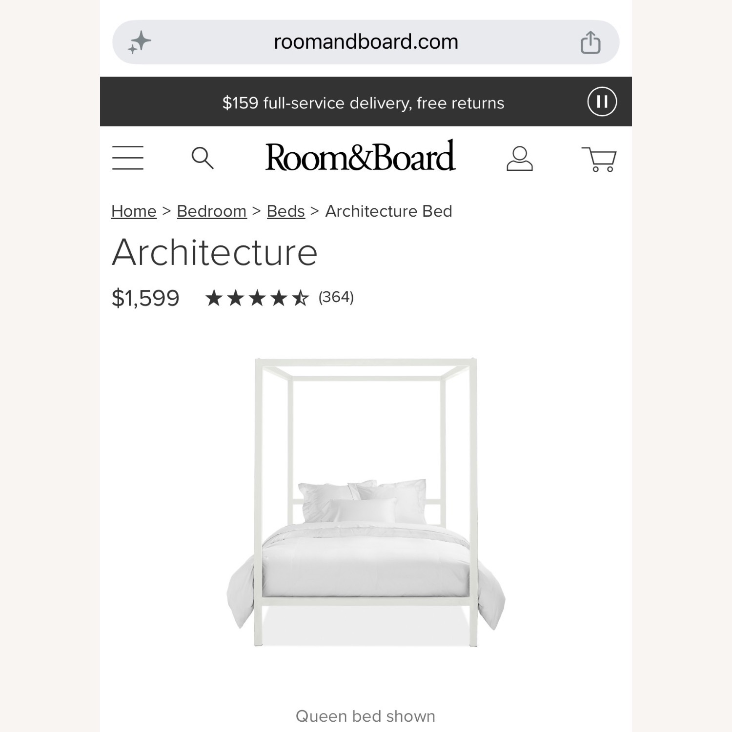 Room & Board Architecture Canopy Bed - image-5