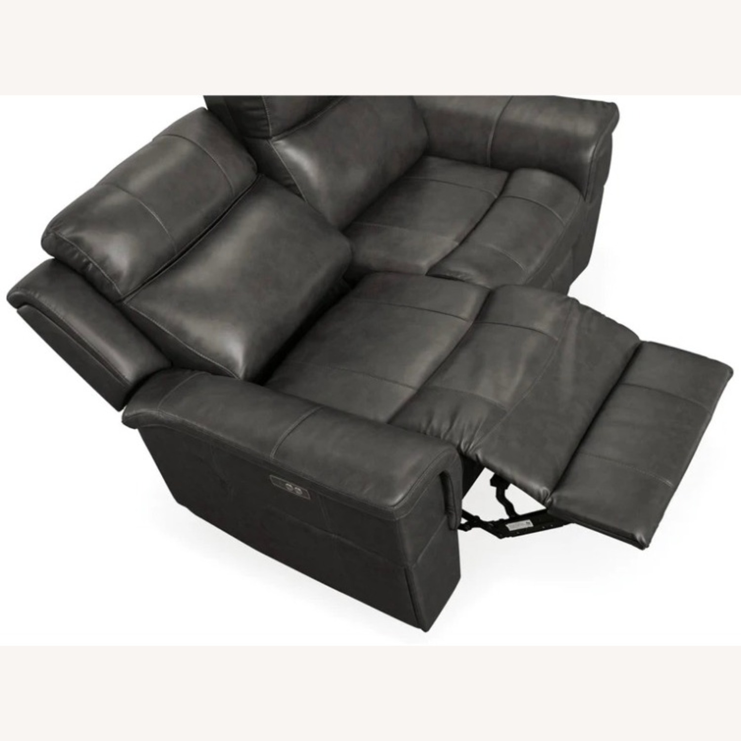 Dendron Power Reclining Leather Loveseat - image-2