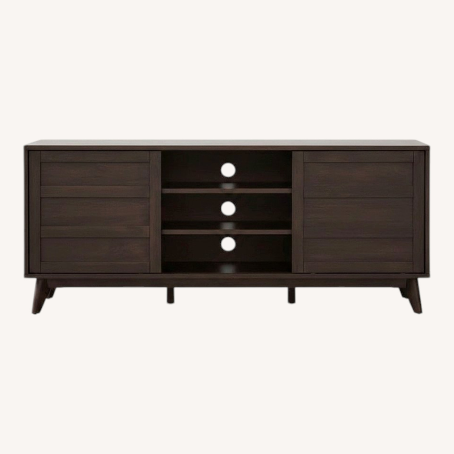 Crate & Barrel Dark Brown HD Media Console - image-0