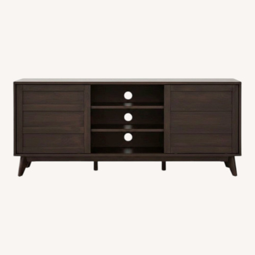 Used Crate & Barrel Dark Brown HD Media Console for sale on AptDeco