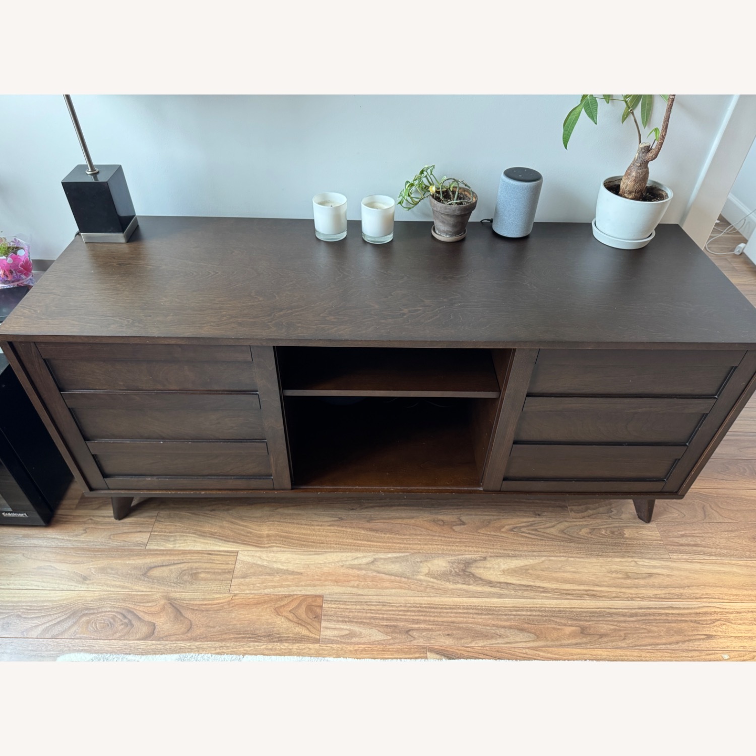 Crate & Barrel Dark Brown HD Media Console - image-2
