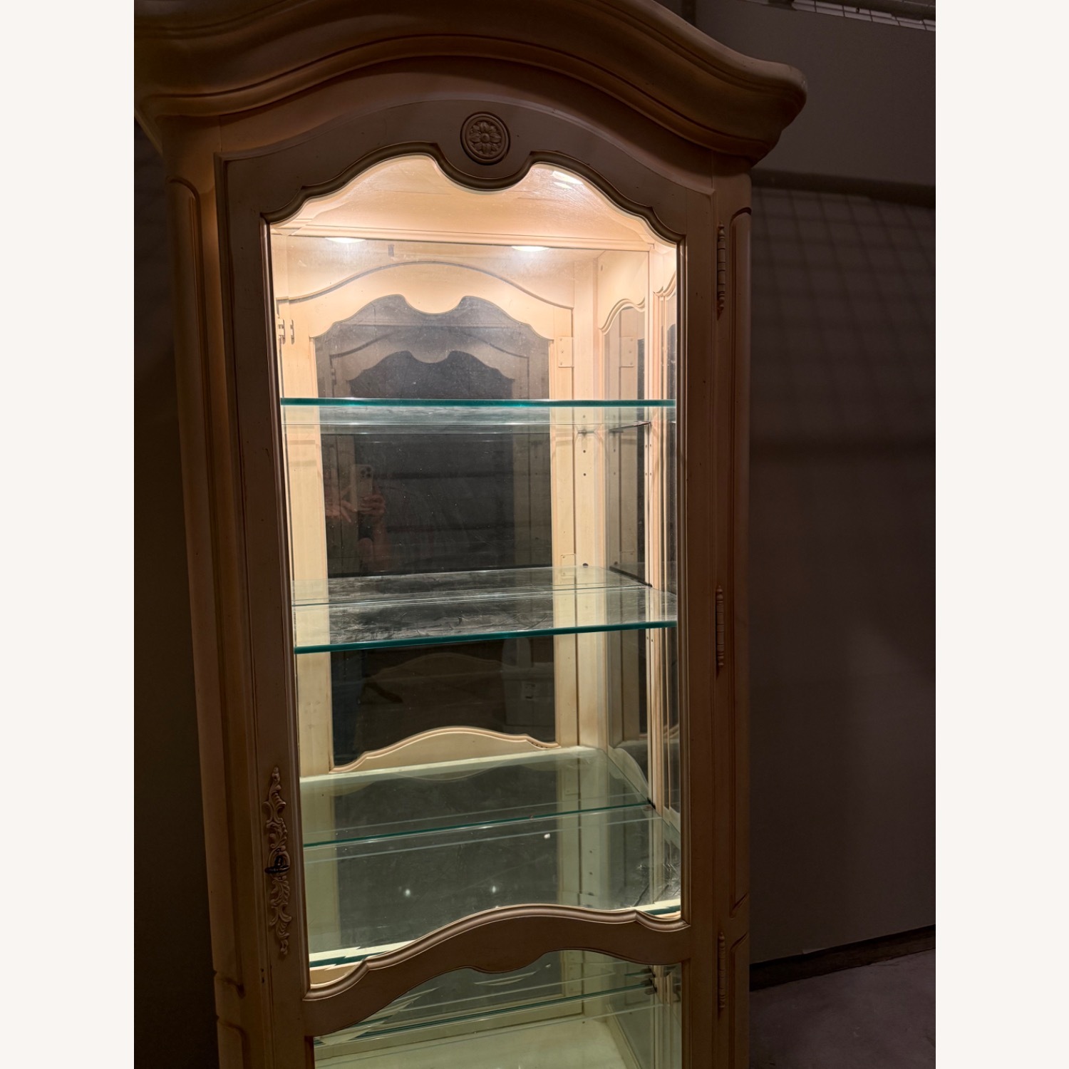 Ethan Allen French Country Curio Display - image-4