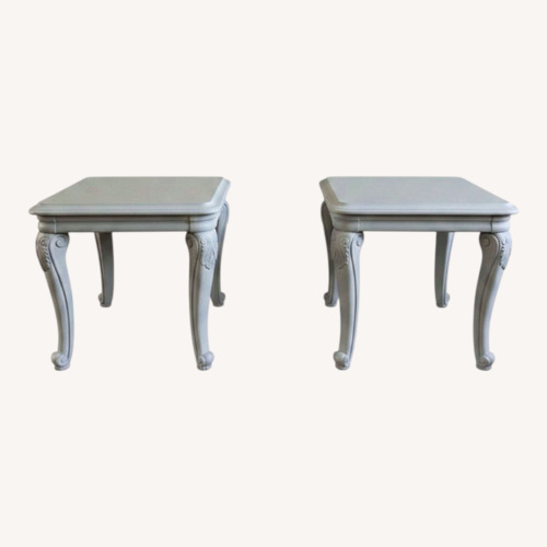 Used Light Gray Wood Side Tables for sale on AptDeco