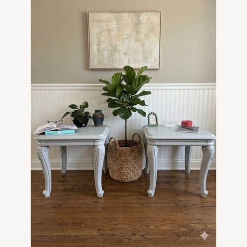Used Light Gray Wood Side Tables for sale on AptDeco