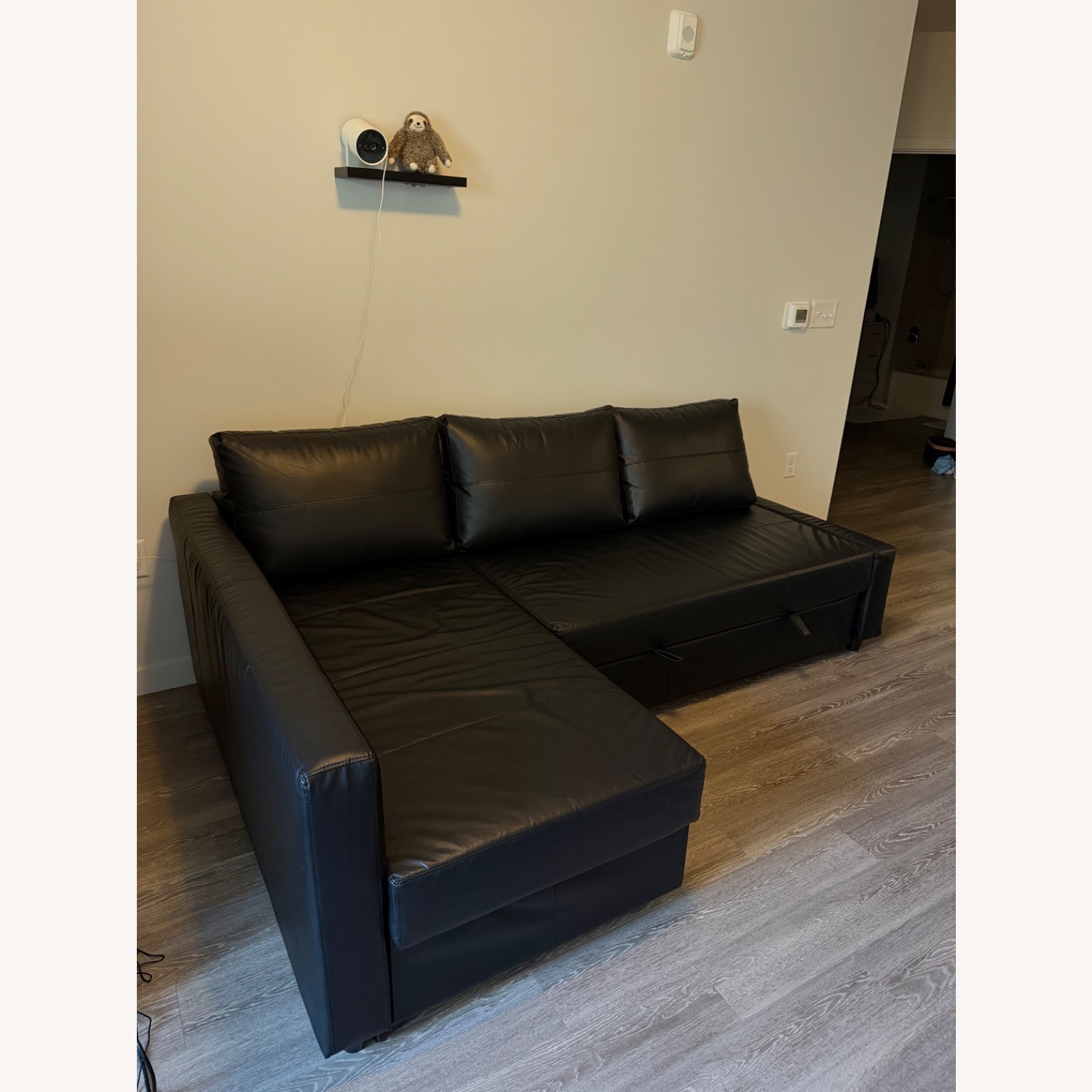 IKEA Friheten Black 3+ Seater Sofa - image-1