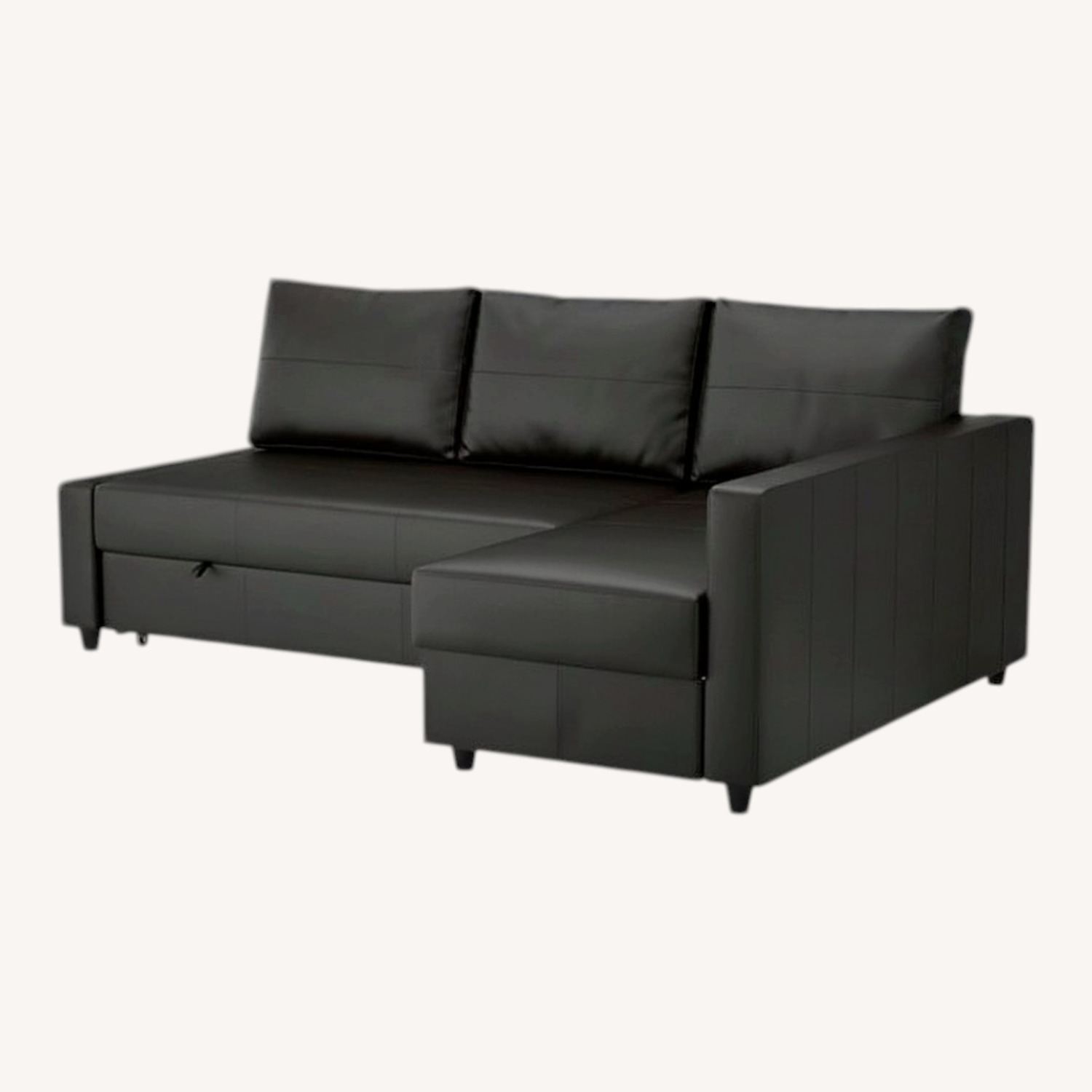 IKEA Friheten Black 3+ Seater Sofa - image-0