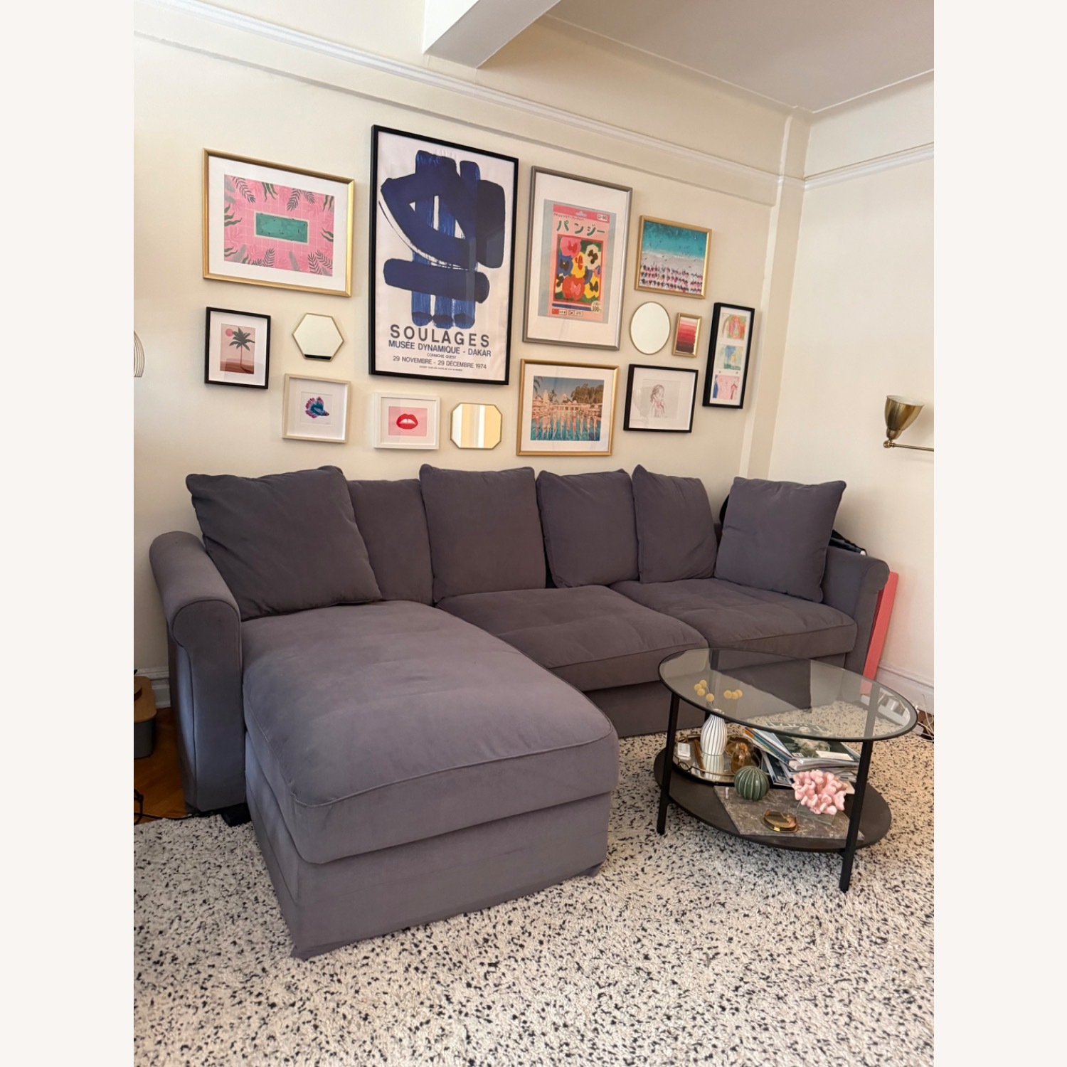IKEA HÃRLANDA Sleeper Sectional Sofa with Chaise  - image-1