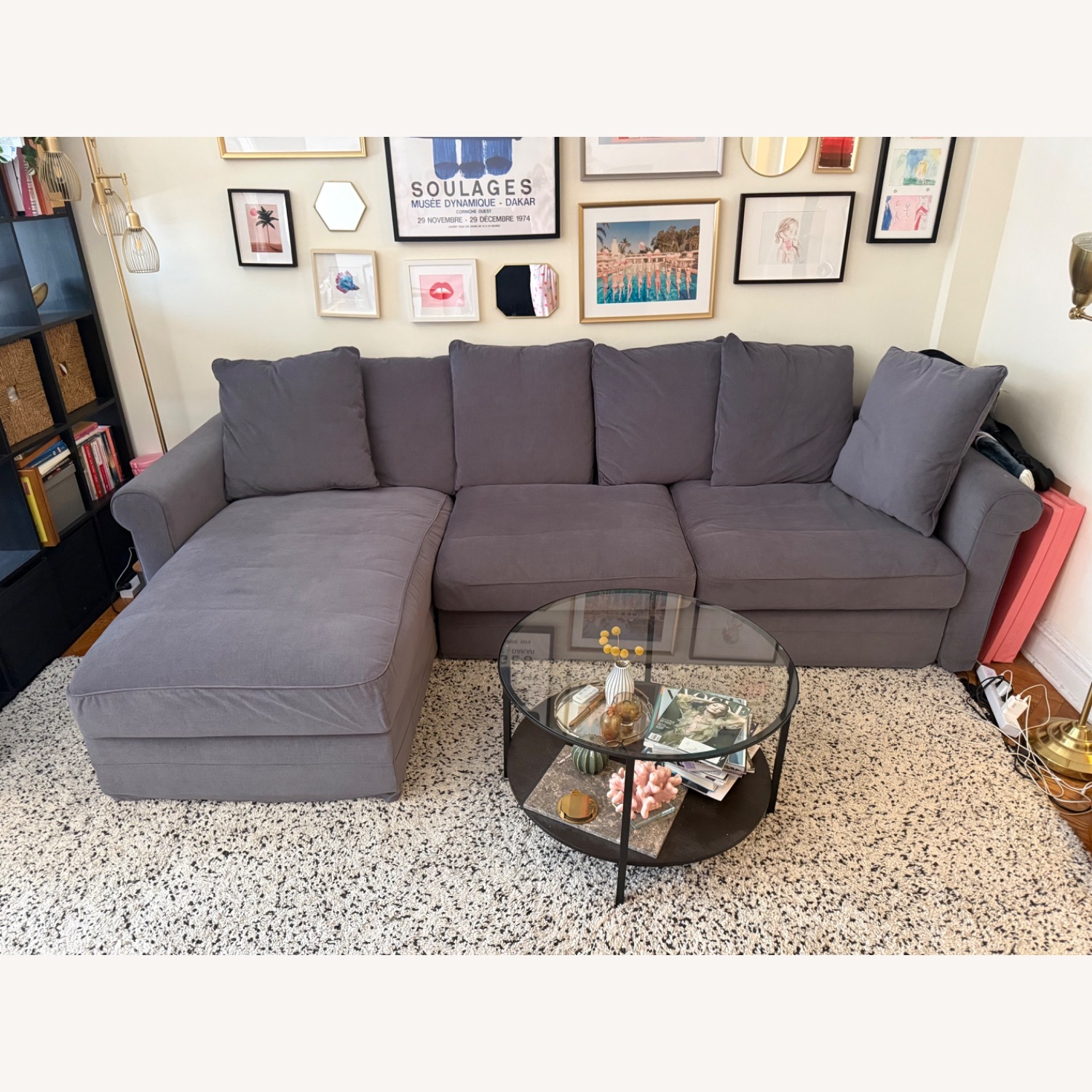 IKEA HÃRLANDA Sleeper Sectional Sofa with Chaise  - image-3