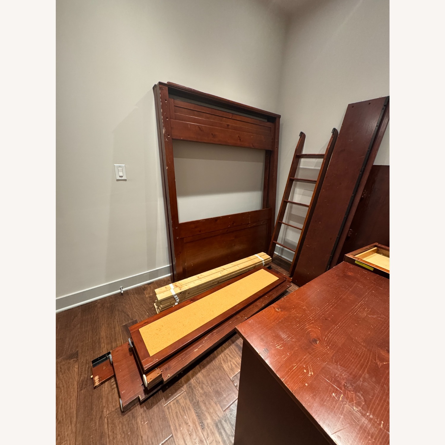 Pottery Barn Dark Brown Wood Bunk Bed - image-3