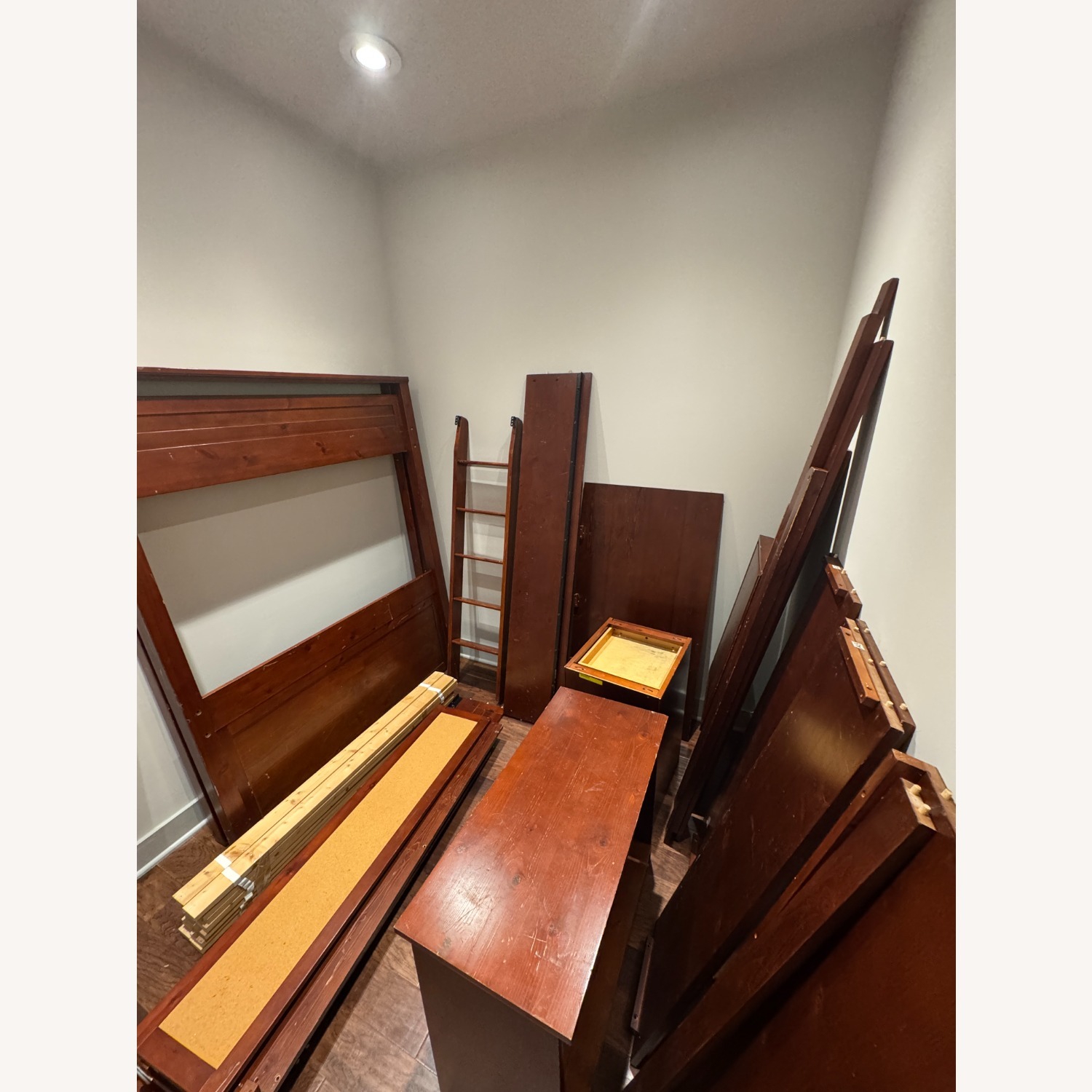 Pottery Barn Dark Brown Wood Bunk Bed - image-4