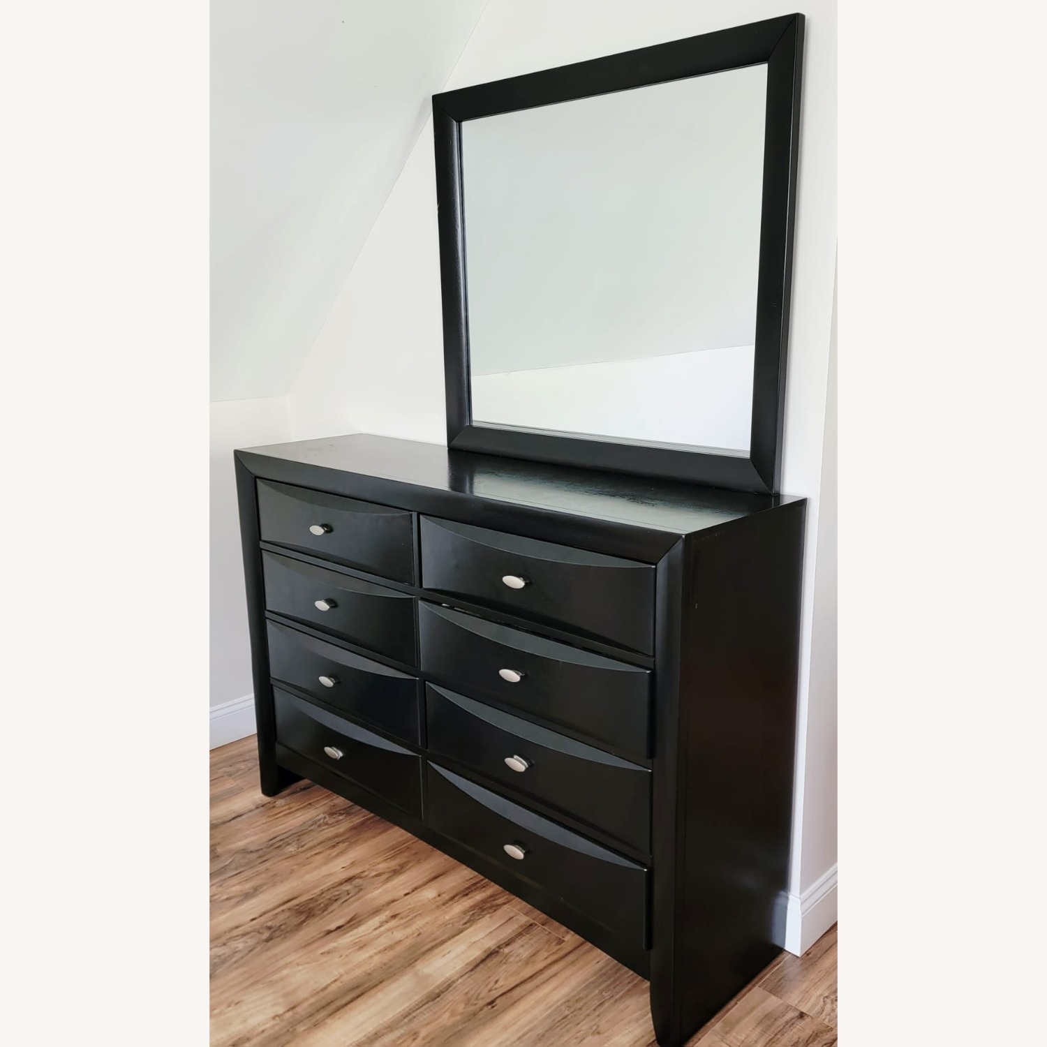 Dresser with Mirror Solid Wood - image-3