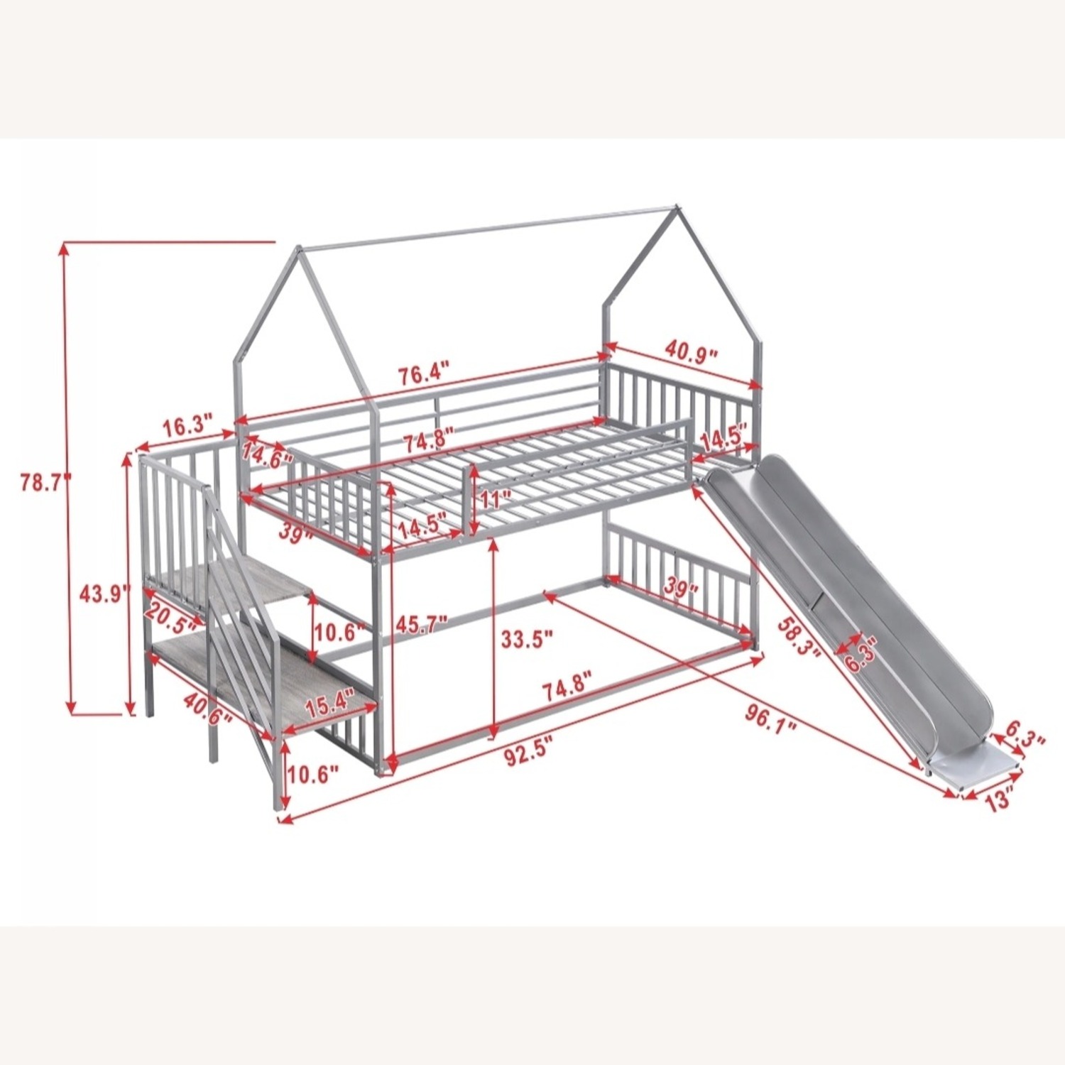 Contemporary Loft & Bunk Bed - image-6