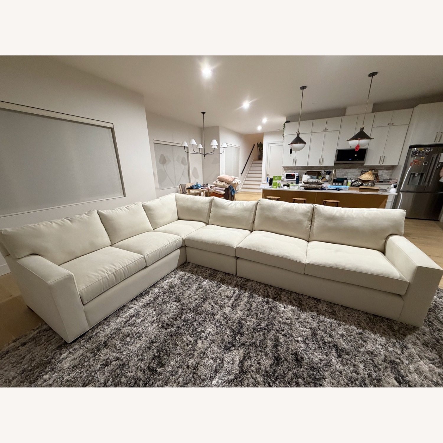 Crate & Barrel Douglas White 3+ Piece Sectional - image-7