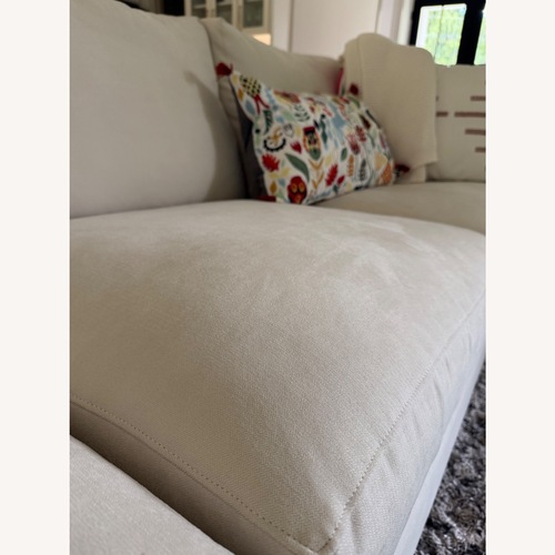 Used Crate & Barrel Douglas White 3+ Piece Sectional for sale on AptDeco
