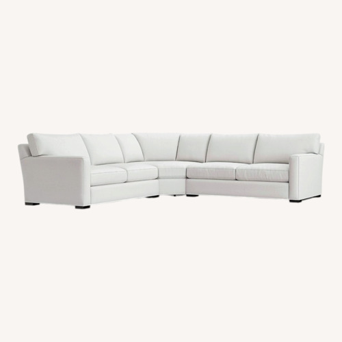 Used Crate & Barrel Douglas White 3+ Piece Sectional for sale on AptDeco