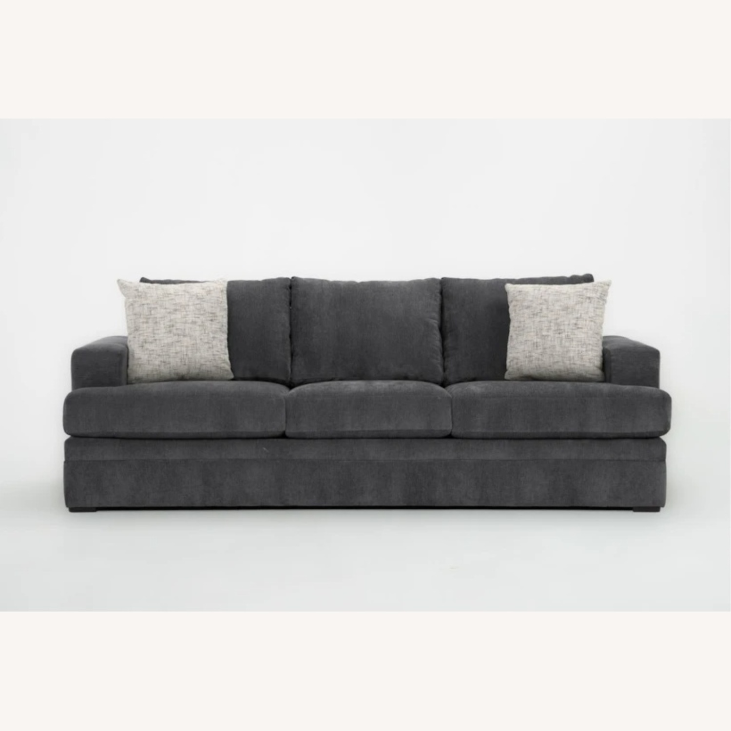 Living Spaces Bonaterra Midnight Blue Sofa - image-4