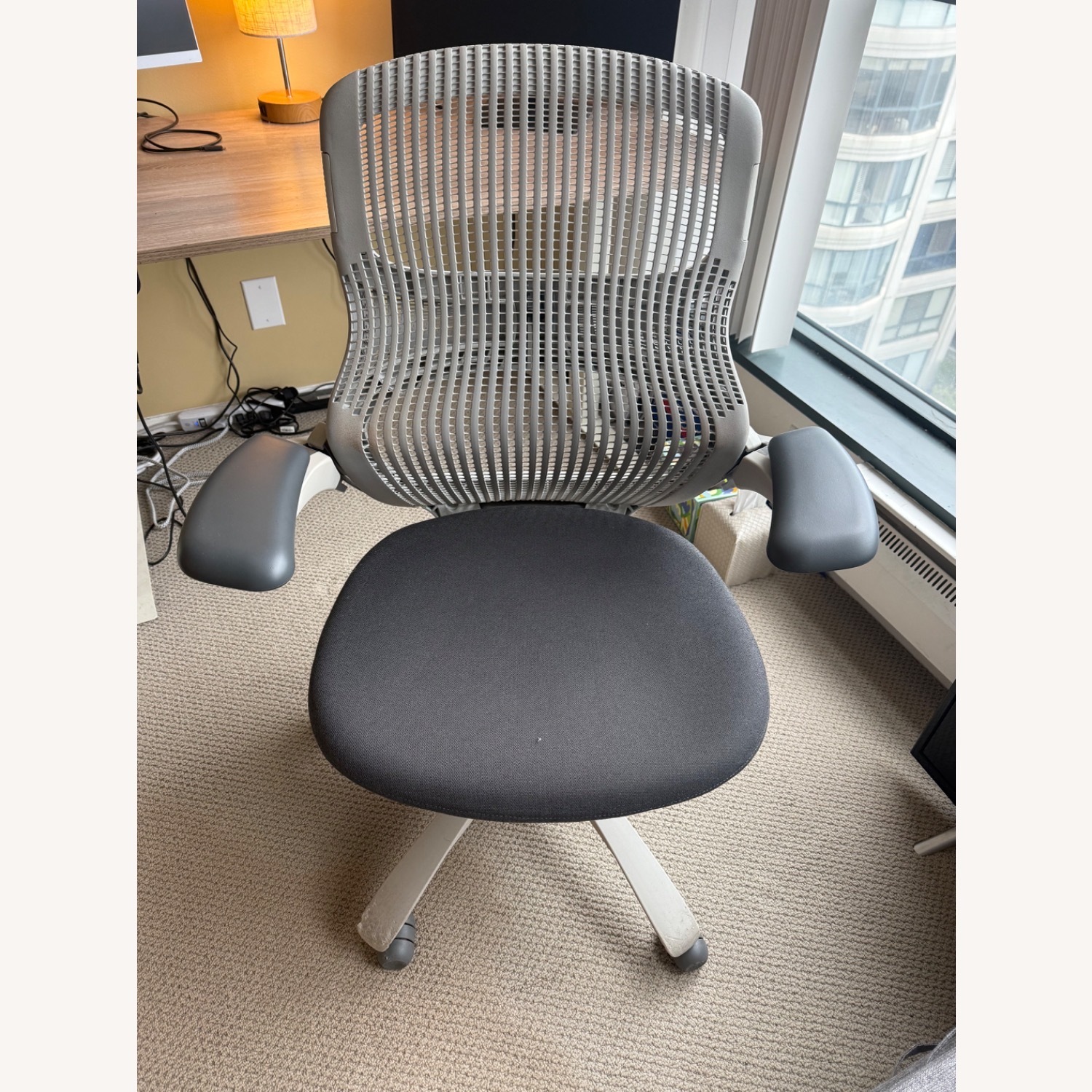 Knoll Generation Light Gray Office Chair - image-1