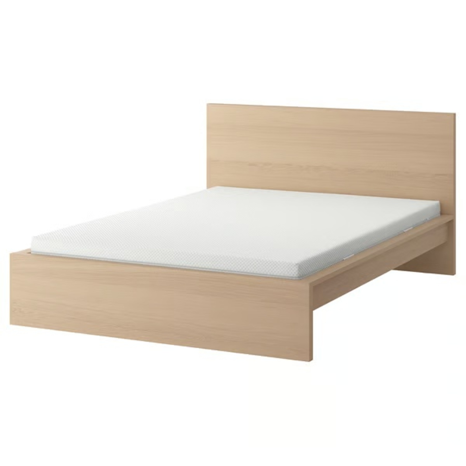 IKEA Malm Yellow Wood Queen Bed - image-5