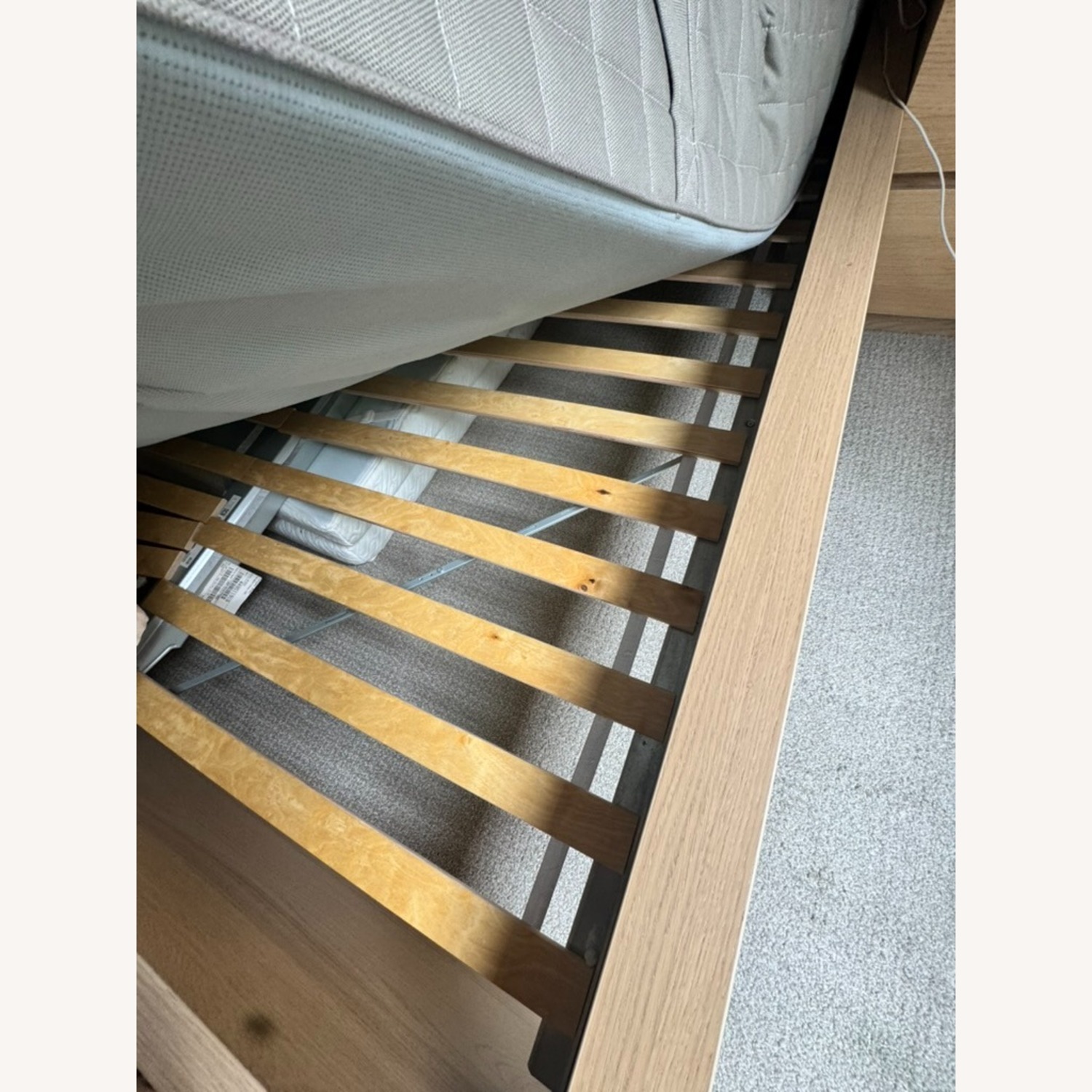 IKEA Malm Yellow Wood Queen Bed - image-3