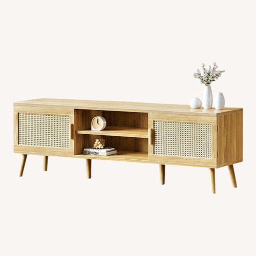 Used Wayfair Natural Wood Media Storage for sale on AptDeco