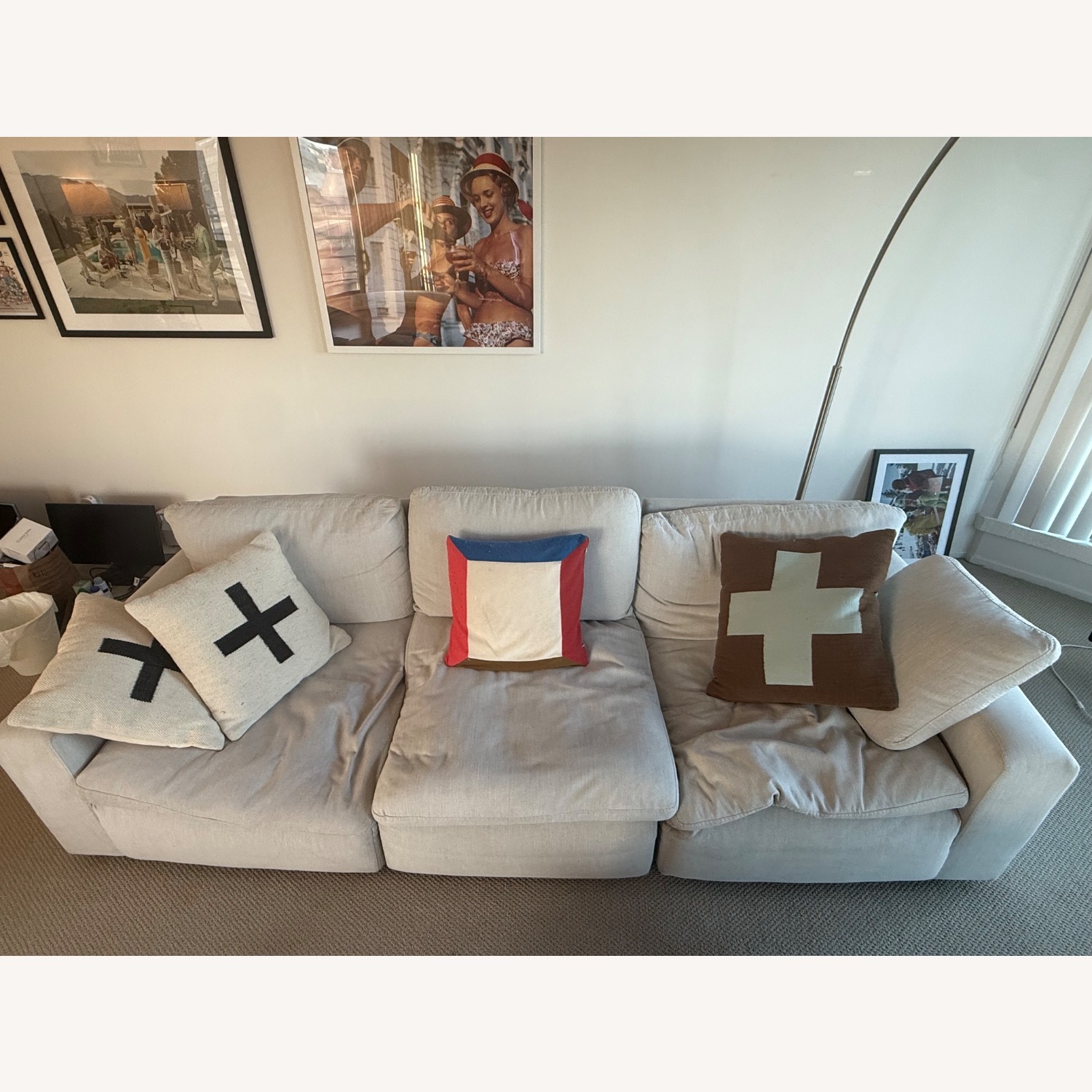 Ashley Furniture Savesto Light Gray 3+ Piece Sectional - image-2