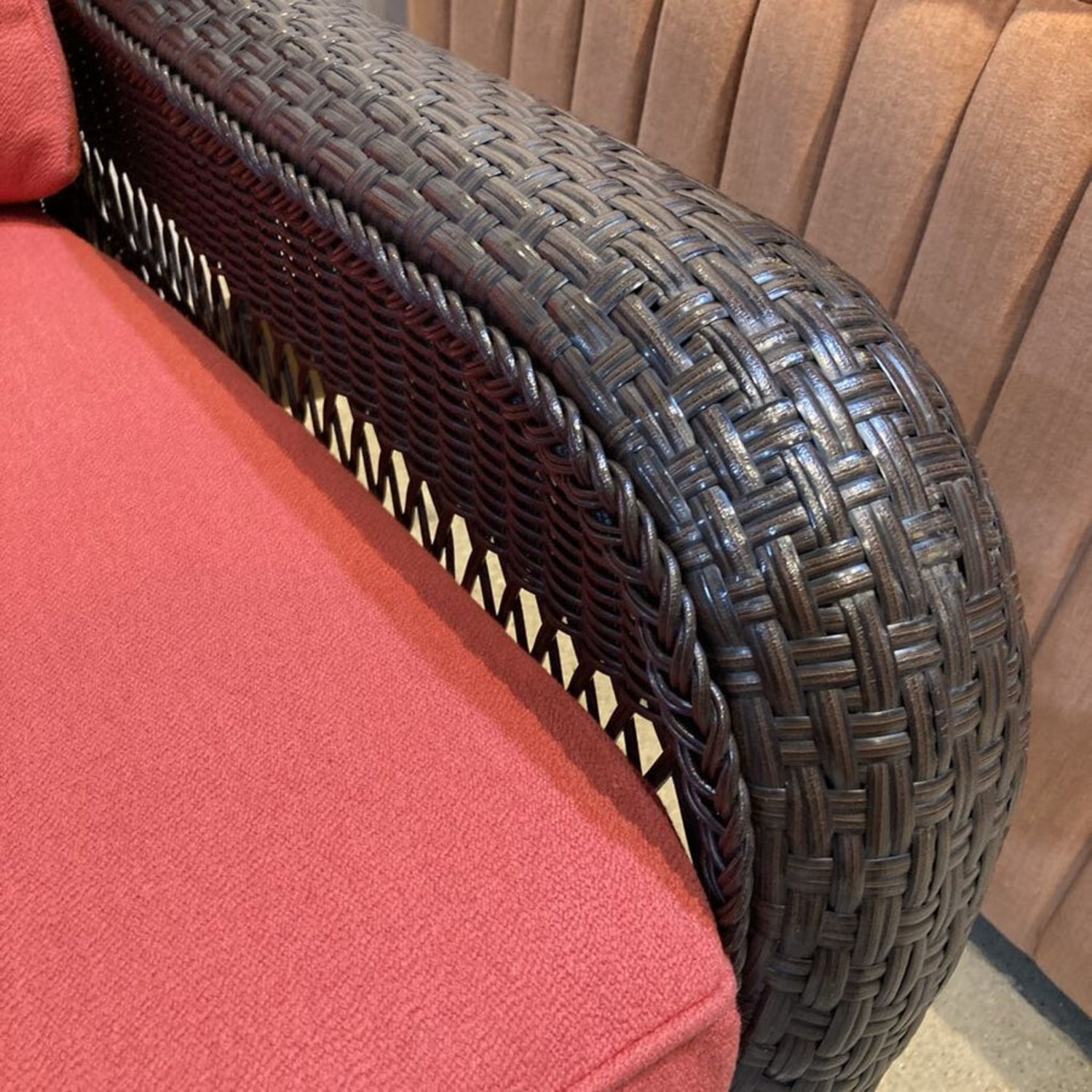 Woven Resin Wicker Rocker Outdoor - image-6