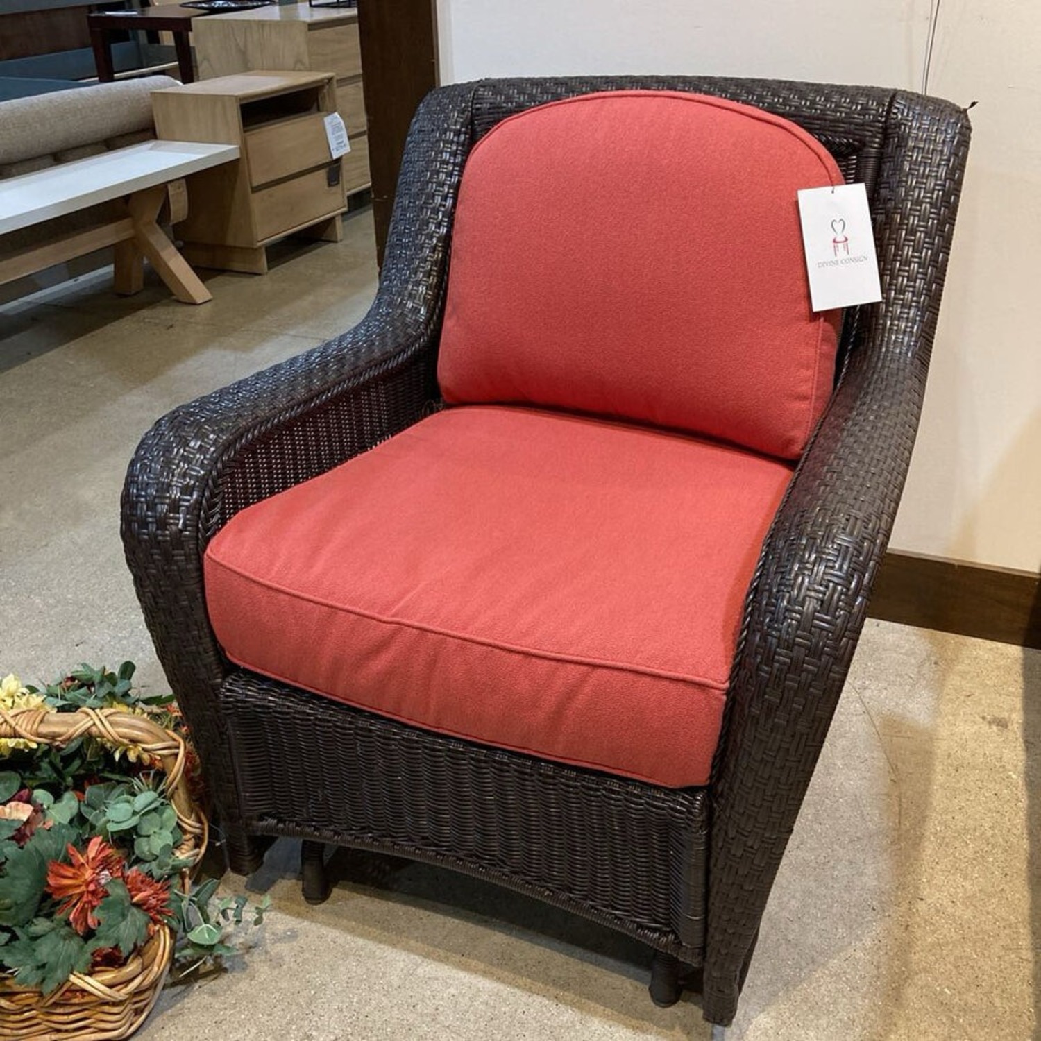 Woven Resin Wicker Rocker Outdoor - image-2