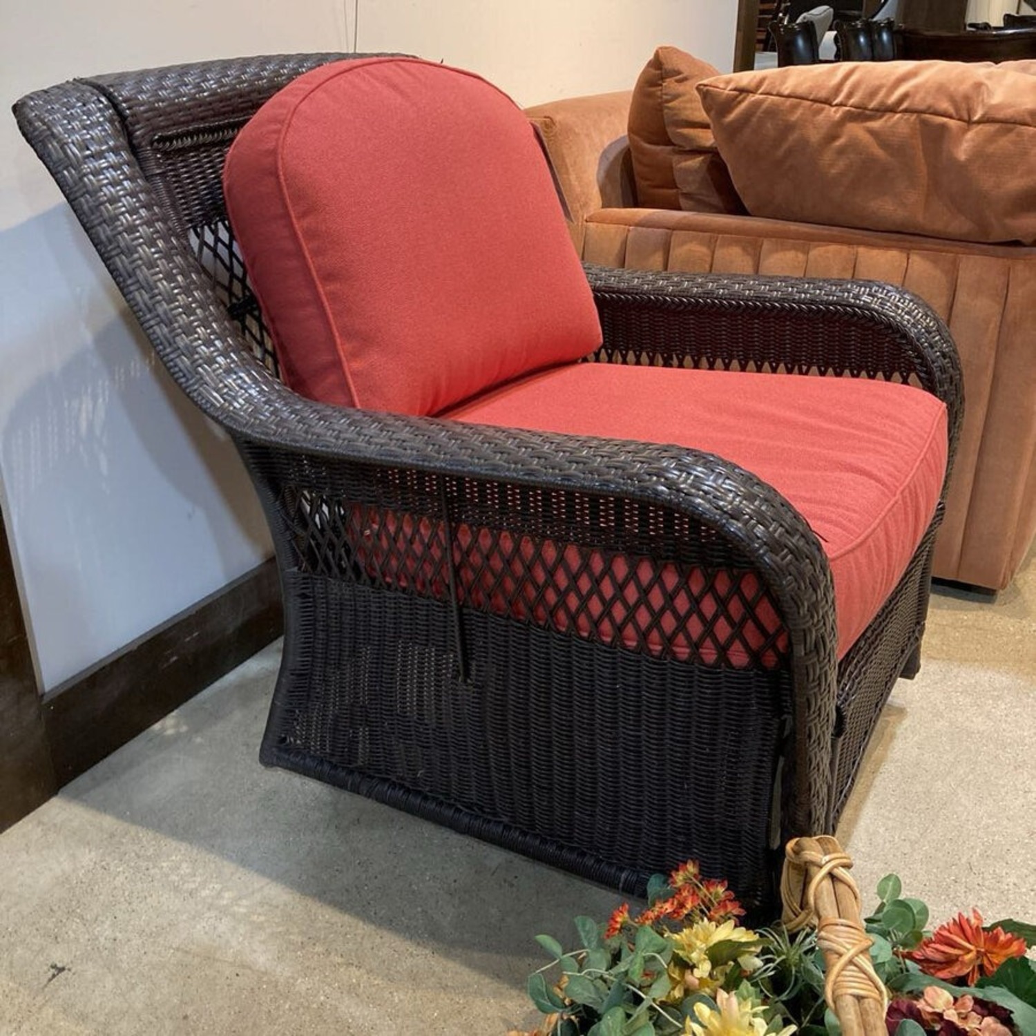 Woven Resin Wicker Rocker Outdoor - image-7