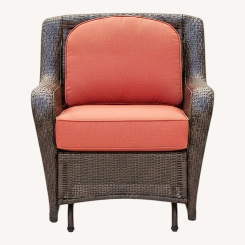 Used Woven Resin Wicker Rocker Outdoor for sale on AptDeco