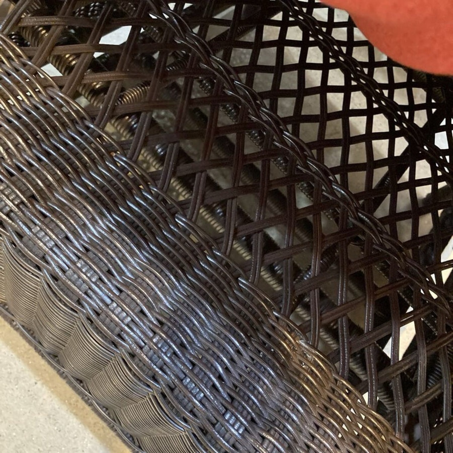 Woven Resin Wicker Rocker Outdoor - image-8