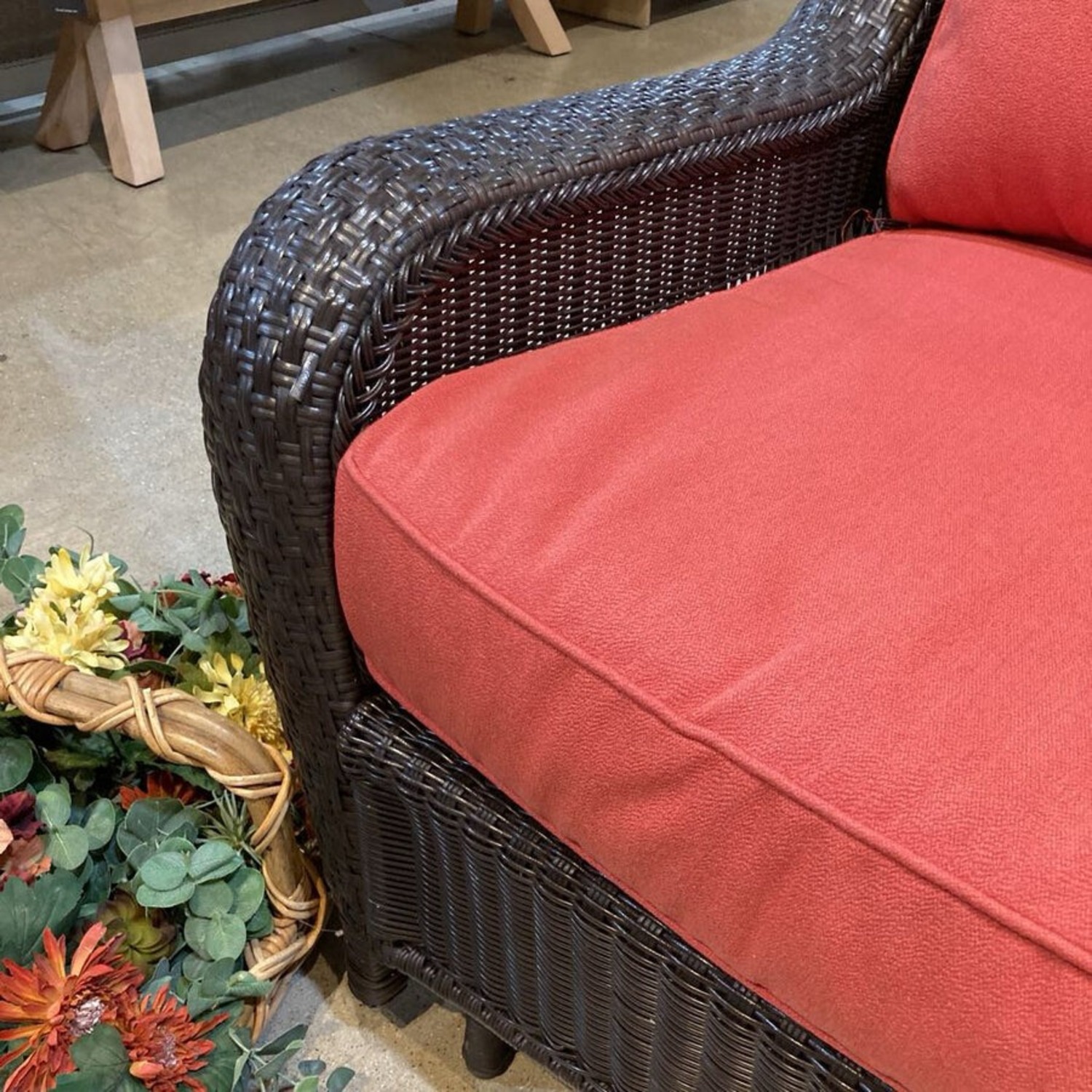 Woven Resin Wicker Rocker Outdoor - image-5